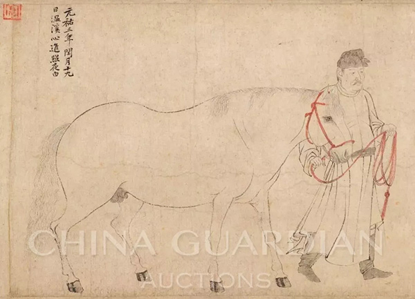 中國嘉德2019春拍精品導覽 | 天閑法度 院體圭杲——于非闇《五馬圖》、《照夜白》合卷