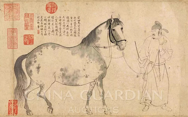 中國嘉德2019春拍精品導覽 | 天閑法度 院體圭杲——于非闇《五馬圖》、《照夜白》合卷