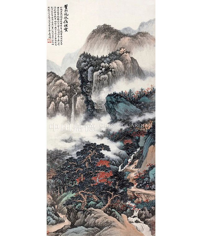 中國嘉德2019春拍精品導覽 | “南畫正脈”與吳湖帆《董北苑秋嶺橫云》
