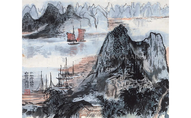 中國嘉德2019春拍精品導(dǎo)覽 | 氤氳沉郁，氣象萬千——陸儼少致劉旦宅《山水冊》