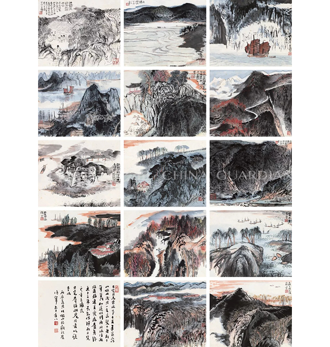 中國嘉德2019春拍精品導(dǎo)覽 | 氤氳沉郁，氣象萬千——陸儼少致劉旦宅《山水冊》