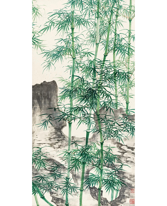 中國嘉德2019秋拍 |  琴瑟和鳴 趙管風(fēng)流——謝稚柳、陳佩秋《竹禽圖》