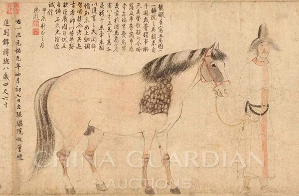 中國(guó)嘉德2019春拍精品導(dǎo)覽 | 天閑法度 院體圭杲——于非闇《五馬圖》、《照夜白》合卷