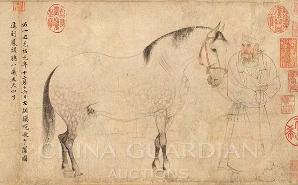 中國(guó)嘉德2019春拍精品導(dǎo)覽 | 天閑法度 院體圭杲——于非闇《五馬圖》、《照夜白》合卷